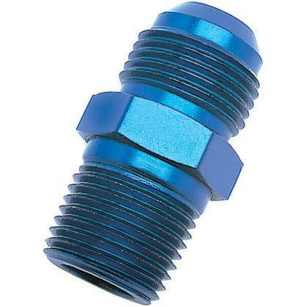 Russell-Edel 0.25 in. Automotive Coupler Fitting -4 AN Male with 0.12 in. Pipe, Blue R62-660420